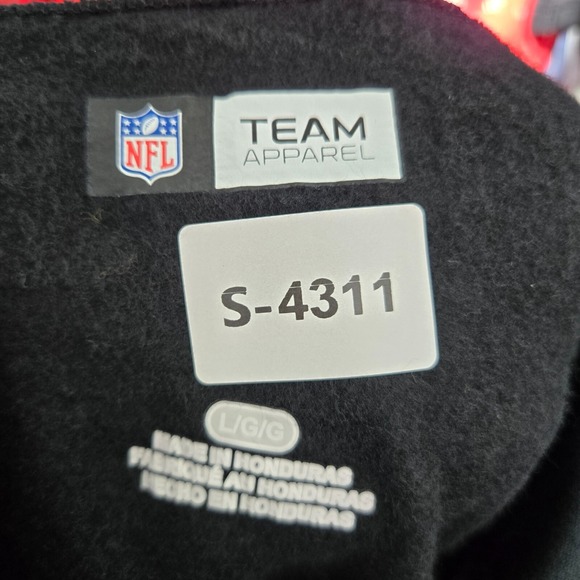 Oakland Raiders Men Sweatshirt Large Black Hoodie Logo Graphic Long Sleeve NWT - Picture 7 of 10